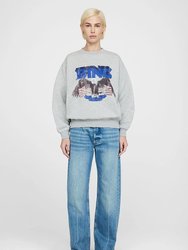 Vintage Bing Sweatshirt - Heather Grey With Blue - Heather Grey With Blue