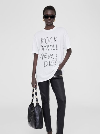 ANINE BING Walker Tee Rock N Roll - Ivory product