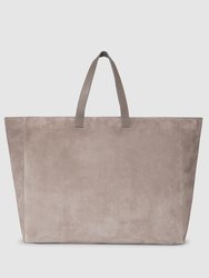 XL Rio Tote - Taupe Suede