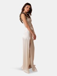 Alice Draped Skirt with Side Slit