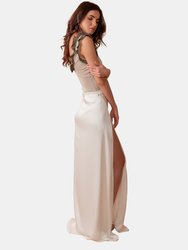 Alice Draped Skirt with Side Slit