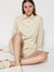 Alyvia Collared Long Shirt - Natural