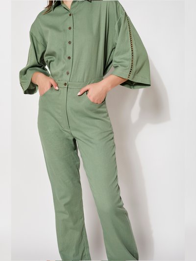 ANJUM KHAN Aria Olive Lounge Pants product