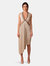 Chloe Asymmetric Plunging Knit Dress