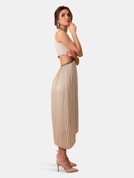 Chloe Asymmetric Plunging Knit Dress