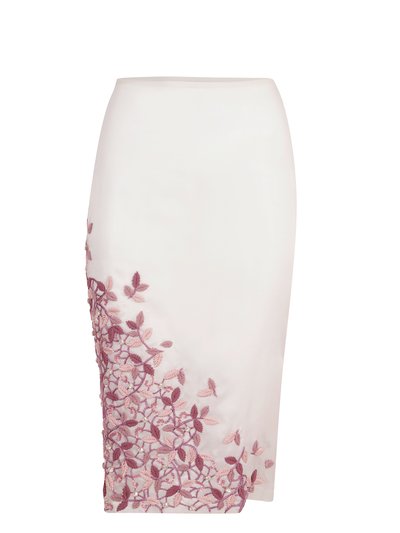 ANJUM KHAN Fiorello See-Through Embroidered Skirt product