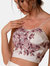 Gloria Embroidered Bustier Top