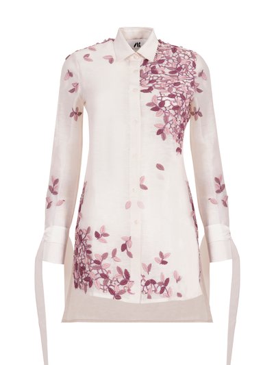 ANJUM KHAN Selena Asymmetric Embroidered Shirt Dress product