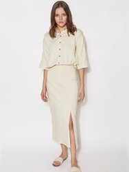 Tierra Fitted Skirt - Natural