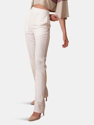 Vianca Slim-Leg Creased Pants