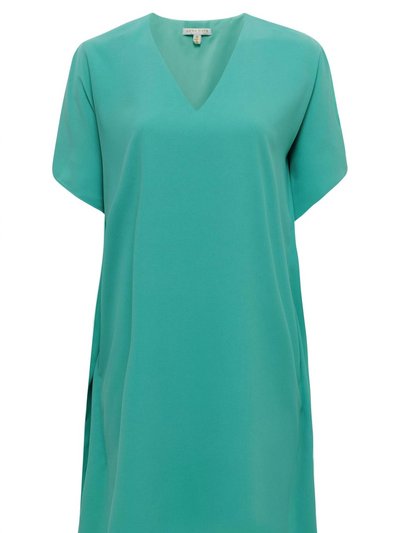 Anna Cate Eva Vneck Flutter Sleeve Dress In Turquoise product