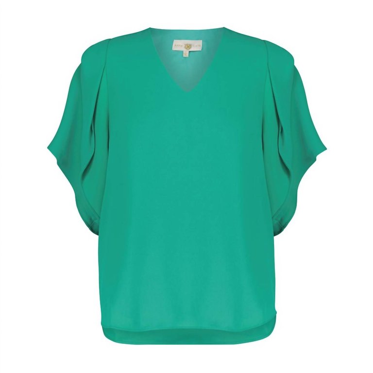 Serena Short Sleeve Top - Billard Green