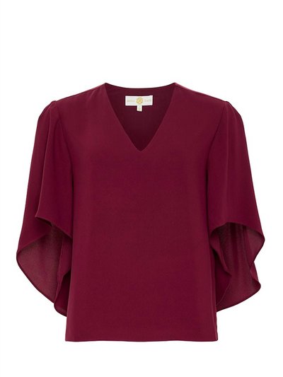 Anna Cate Women's Nina Short Sleeve Top In Plum Capsia product