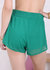 Asymmetrical Hem Sports Shorts