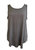 Athletic Wear Sleeveless Tank Top With Braid Details - Charcoal