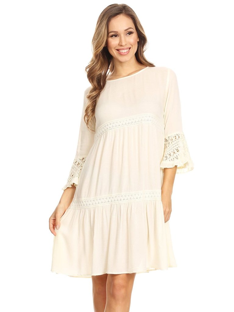 Bohemian Light Weight Lace Dress - Iovry