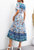 Bohemian Print Button Front Dress
