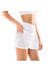 Breathable Ruffled Active Skirt - White