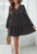 Button Detail Tiered Shift Dress