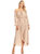 Casual Boho Long Sleeve Off Shoulder Renaissance Dress - Beige