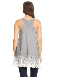 Catalina Embroidered Sleeveless Tunic