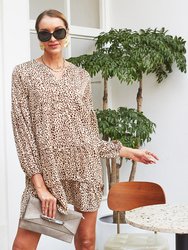 Cheetah Print Tunic Dress