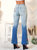 Classic Retro High Waist Long Denim Bell Bottom Jeans