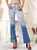 Classic Retro High Waist Long Denim Bell Bottom Jeans