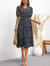 Collared Floral Print Fall Dress