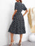Collared Floral Print Fall Dress