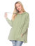 Comfy Oversized Pullover Hoodie - Moss Green