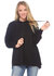 Comfy Oversized Pullover Hoodie - Black