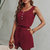 Contrast Button Front Romper