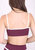 Contrast Piping Sports Bra