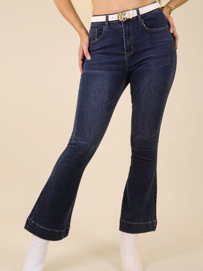 Anna-Kaci Contrast Seam Flared Jeans product