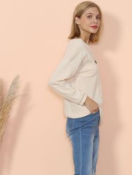 Drop Shoulder Textured Knit Sweater