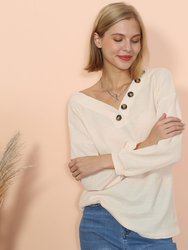 Drop Shoulder Textured Knit Sweater