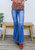 Elastic Waist Distressed Flared Long Bell Bottom Denim Jeans