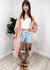 Embroidered Floral Butterfly Kimono Cover Up Cardigan - Mauve