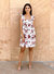 Floral Empire Waist Summer Dress - White