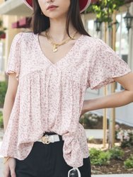 Floral Print Light Blouse