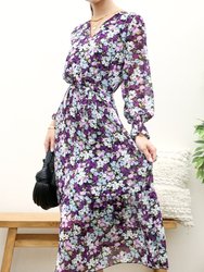 Floral Print Light Wrap Dress