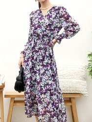 Floral Print Light Wrap Dress