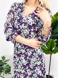 Floral Print Light Wrap Dress