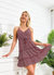 Floral Surplice Neck Dress