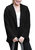 Fluffy Fleece Teddy Faux Fur Coat Jacket with Hoodie - Black