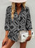 Geometric Bandana Print Button Blouse