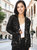 Glitter Long Sleeve Open Front Sparkle Party Blazer Jacket