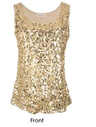 Glitz & Glam Sequin Party Tank Top