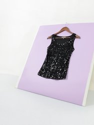 Glitz & Glam Sequin Party Tank Top